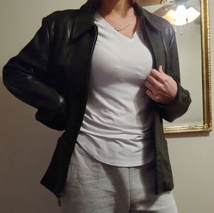 Real leather jacket